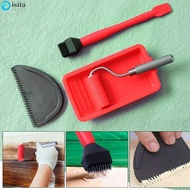 ISITA Silicone Paint Roller, Easy to Clean Mini Size Painting Decorating Kit, Thin  48Mm Roller 1-7/