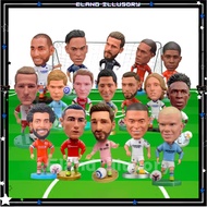 Bola Sepak Figur Football Club Player Toys Soccer Figure Messi Haaland Mbappe 6.5CM Figure Patung