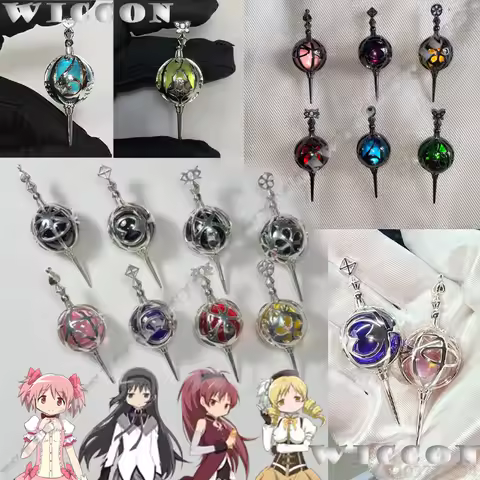 Madoka Homura Grief Seed Soul Gem Cosplay Anime Puella Magi Madoka Magica Yellow Purple Pink Red Jew