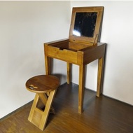 【吉迪市100%全柚木家具】RPDE007 柚木典雅上掀抽屜化妝台 北歐