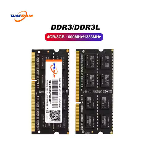 Walram DDR3L 8GB Laptop Memoria Ram DDR3 1600MHz 4GB 1333MHz 1600 1.35V 1.5V Sodimm Internal Memory 