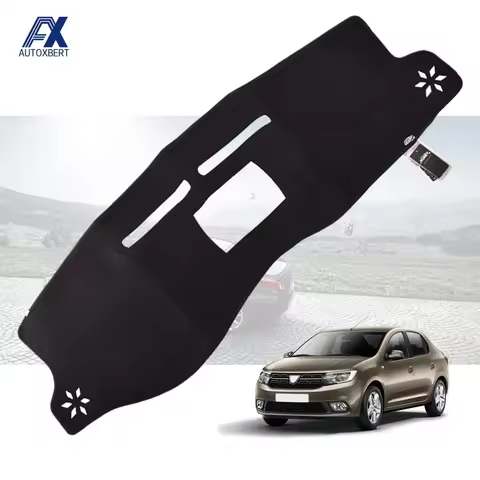 Car Inner Auto Dashboard Cover Dashmat Pad Carpet Dash Mat Cushion For Renault Dacia Logan 2 2013 - 