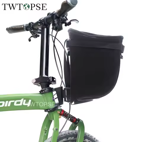TWTOPSE Cycling Bike Bags With Front Carrier Block Rack For Brompton Birdy2 3 3Sixty PIKES Birdy Fol
