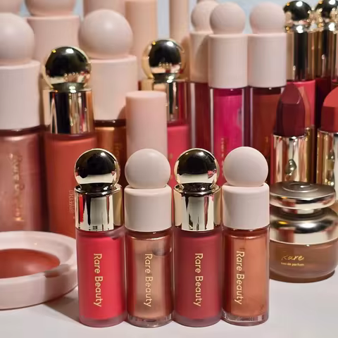Rare Beauty New Liquid Blush and Liquid Luminizer Bundle Set Enchant Enlighten Hightlighter Happy Jo