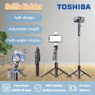 1-year warranty TOSHIBA Selfie Holder Phone Holder Portable Tripod Bluetooth Remote Shutter pemegang