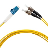 EDIONS LC to ST Fiber Patch Cable, 5M(16.4ft) Single Mode Duplex Fiber Jumper 9/125um OS1 LSZH - LC 