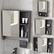 【Sg Sellers】Bathroom Mirror Mirror Cabinet Bathroom Mirror Cabinet Toilet Mirror Cabinet Storage Mirror Space Aluminum Bathroom Mirror Cabinet Wall Mounted With Lights Mirror