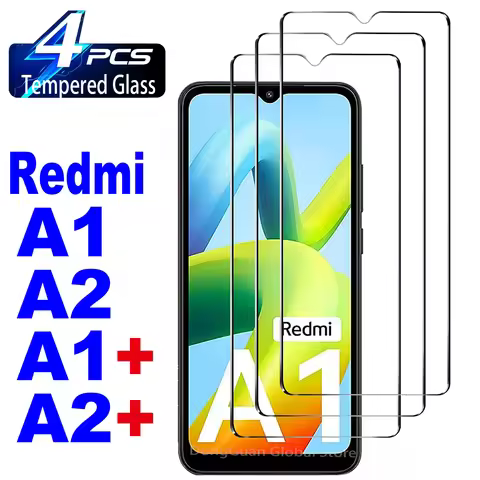 2/4Pcs HD Tempered Glass For Xiaomi Redmi A1 A2 A1 + A2 + Screen Protector