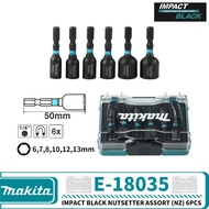 Makita E-18035 IMPACT BLACK IMPACT BLACK Nutsetter Assort (Nz) 6PCS For Driver