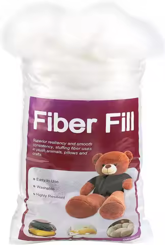 Polyfill Stuffing Fiber Fill White High Resilience Premium Fiberfill Crochet Stuffing for Craft Stuf