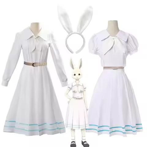 Anime BEASTARS Cosplay Haru Rabbit Short Sleeve Cosplay Costumes Halloween Christmas Party Sets Unif