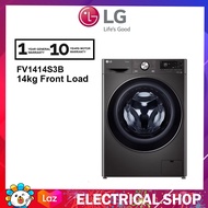 LG 12kg Front Load Washer FV1412S3B / 14KG FV1414S3B with AI Direct Drive and TurboWash 360 Washing 
