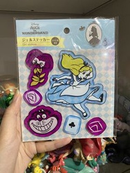 (玻璃/鏡面櫃果凍貼)日本絕版迪士尼愛麗絲Alice妙妙貓生蠔bb baby oysters 愛麗絲夢遊仙境Alice in Wonderland柴郡貓吊飾掛件毛絨公仔掛飾Puzzle。公主Disne