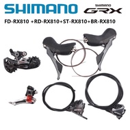 Shimano GRX RX810 ST-RX810 BR-RX810 Hydraulic Disc Brake FD-RX810 RD-RX810 2x11s Mini Groupset For R