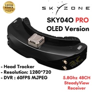 Skyzone SKY04O PRO FPV Goggles with OLED Screen 60FPS DVR 5.8Ghz 48CH Steadyview Receiver W/Head Tra