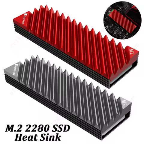 Jonsbo M.2 SSD NVMe Heat Sink M2 2280 Solid State Hard Disk Aluminum Heatsink Gasket with Silicone T