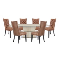 INDEX LIVING MALL ชุดโต๊ะอาหาร 8 ที่นั่ง รุ่นโซเรลล่า+ม