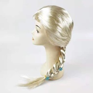Ice and Snow Legend Princess Elsa Cos Wig Elsa Single Braid Elsa Princess Halloween Dress Up Wig Bra