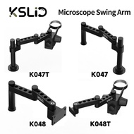 KSLID Adjustable 360° Rotating Microscope Stand Folding Swing Arm for Mobile Phone Repair Microscope