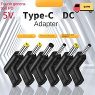 YANE Type C to DC Jack Plug, Universal Converter USB C PD to DC Power Connector, Charging Adapter Ty