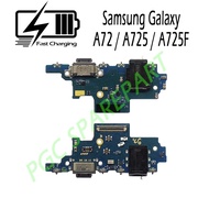 Original Fast Charging Charger Connector Board+Mic+Handsfree Samsung Galaxy A72 (4G LTE)/A725/A725F/