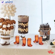 ELO 10Pcs Western Cowboy Glasses, Plastic Transparent Mini Cowboy Boot Glasses,  1 Oz Shot Glasses B