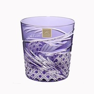 280cc【日本KAGAMI】紫舞 江戶切子 手工刻字威士忌杯