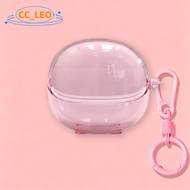 Compatible with Baseus BP1 Pro Case Cute Colorful Clear TPU Soft Case with Metal Finger Ring Pendant