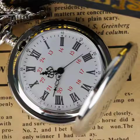 Stainless Steel Quartz Pocket Watch Chain Pendant Fob watch Men Women Gifts Fob Watch Relogio DeBols