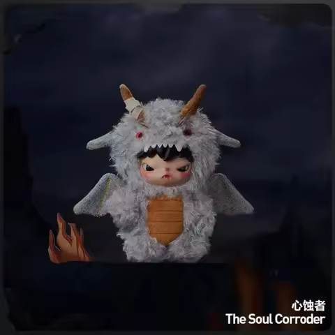 POPMART Hirono Mist Walker Series Blind Box Plush Figurine Kawaii Pendant Guess Bag Dolls Cartoon De