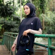 Elikah Elma Outer Top Sport - Women's Dry Fit Sports Top With Hijab LD 120 DLC/