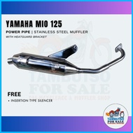 ➪ Yamaha MIO 125 Open Pipe Stainless Steel Muffler