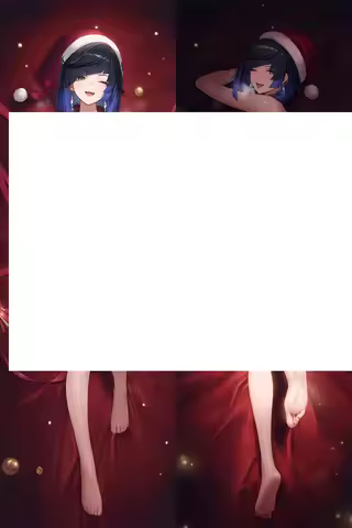 Original Genshin Impact 2D Game Merchandise - Yelan Christmas Edition Custom Dakimakura Body Pillow 