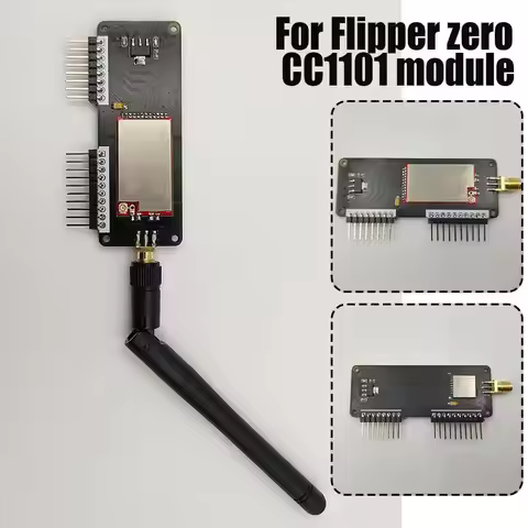 High Gain CC1101 Expansion Board For Flipper Zero Sub Ghz Wireless Module With A 433Mhz Glue Stick A