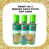 KAYU PUTIH Package Of 3 Caps LANG Eucalyptus Oil/Eucalyptus Wind Oil