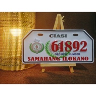 Ciasi plate Samahang Ilokano