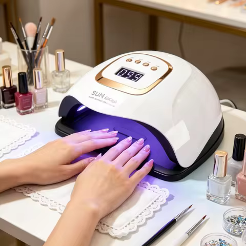 81 LED, Auto Sensor, 4 Timer Settings, Fast Curing for Gel Polish Manicure & Pedicure