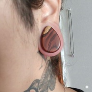 Ear Plug Gauges WaterDrop Teardrop HeartHexagon Shape Flesh Tunnel Ear Expander Stretcher BodyPierci