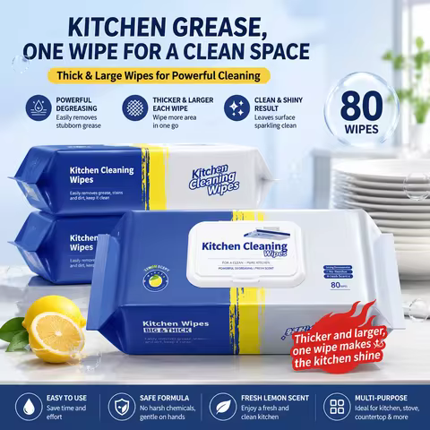 Kitchen grease wipes, super strong degreasing, enlarged and thickened,used for cleaning stains, spec