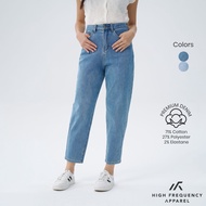 HFA Women’s High Waisted Ankle-Length Mom Denim Jeans With 8-Way Stretch