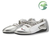 AH2 Shoes Spedc4t Ballet Metallic Silver Flat Shoes