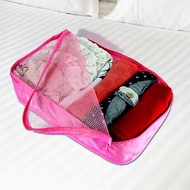 行李箱衣物收納袋-中 積木堆疊收納網袋 旅行收納袋 加厚高丹數