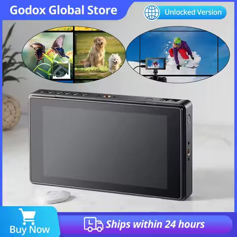 Godox GM55 5.5 Inch GM7S 7 inch 4K Monitor DSLR 3D LUT Touch Screen IPS FHD 1920x1080 Video 4K HDMI 