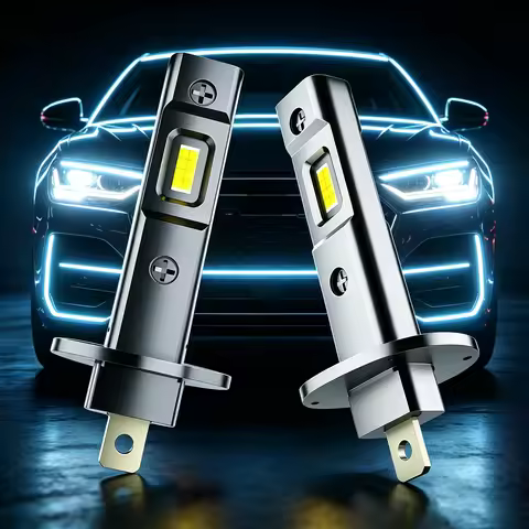 2Pcs Car LED H1 LED H3 H7 Headlight Bulbs 55W 20000Lm White 6500K 1:1 Mini For Auto Super Bright LED