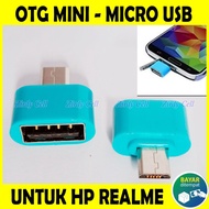 OTG Micro USB Untuk HP Realme C12 C15 C11 C3 5i Flashdisk Mouse