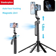 Tiankeplus C17 Pro AI Selfie Stick Magnetic 2in1 with Stabilizer Auto Face Tracking 360 Degree Detac