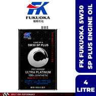 【100% ORIGINAL】FK FUKUOKA Pro V6500SP 5W30 Fully Synthetic SP 4L Ultra Platinum Engine Oil For Proto