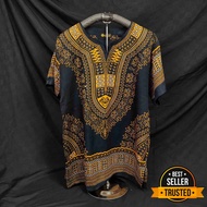 HITAM Uje Shirt With Black Basic Thai Batik Motif - Black Dashiki Shirt - Balinese Shirt - Casual Clothes For Men Women HNM