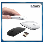 [LMR-K] Mouse Wireless X3 APPLE SLIM WITH USB RECEIVER 2.4GHz MACBOOK / LAPTOP