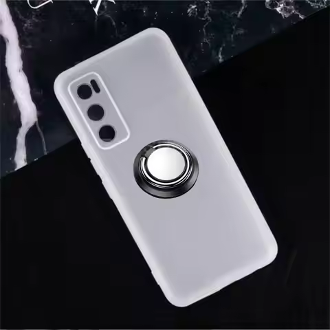 New Fashion Full Cover For Vivo V20 SE 6.44" 2020 V2022, V2023 Metal Ring Holder Magnetic TPU Back P